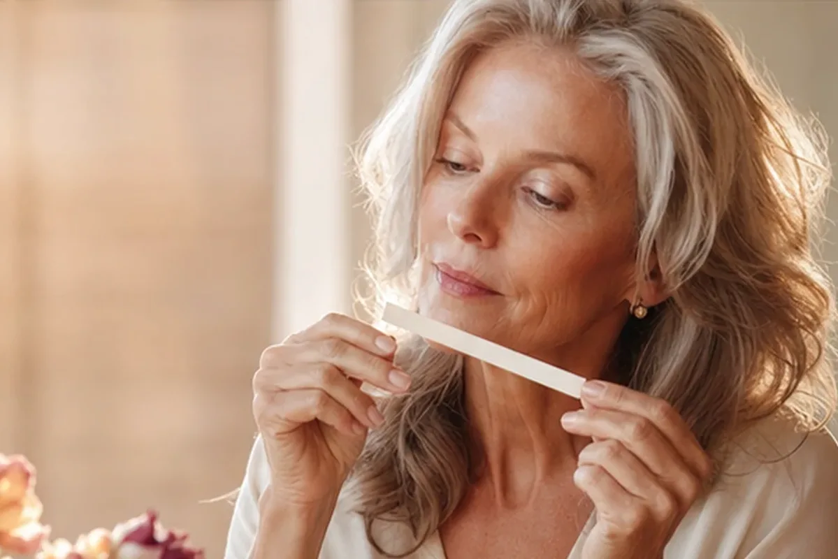Authentischer Wohlfühlmoment passend zum Beauty-Thema Blumiger Duft für einen eleganten Stil