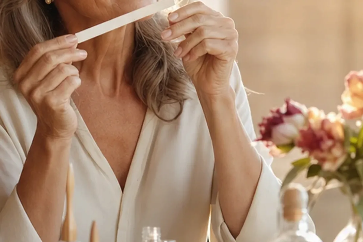 Authentischer Wohlfühlmoment passend zum Beauty-Thema Nischenduft für einen minimalistischen Stil