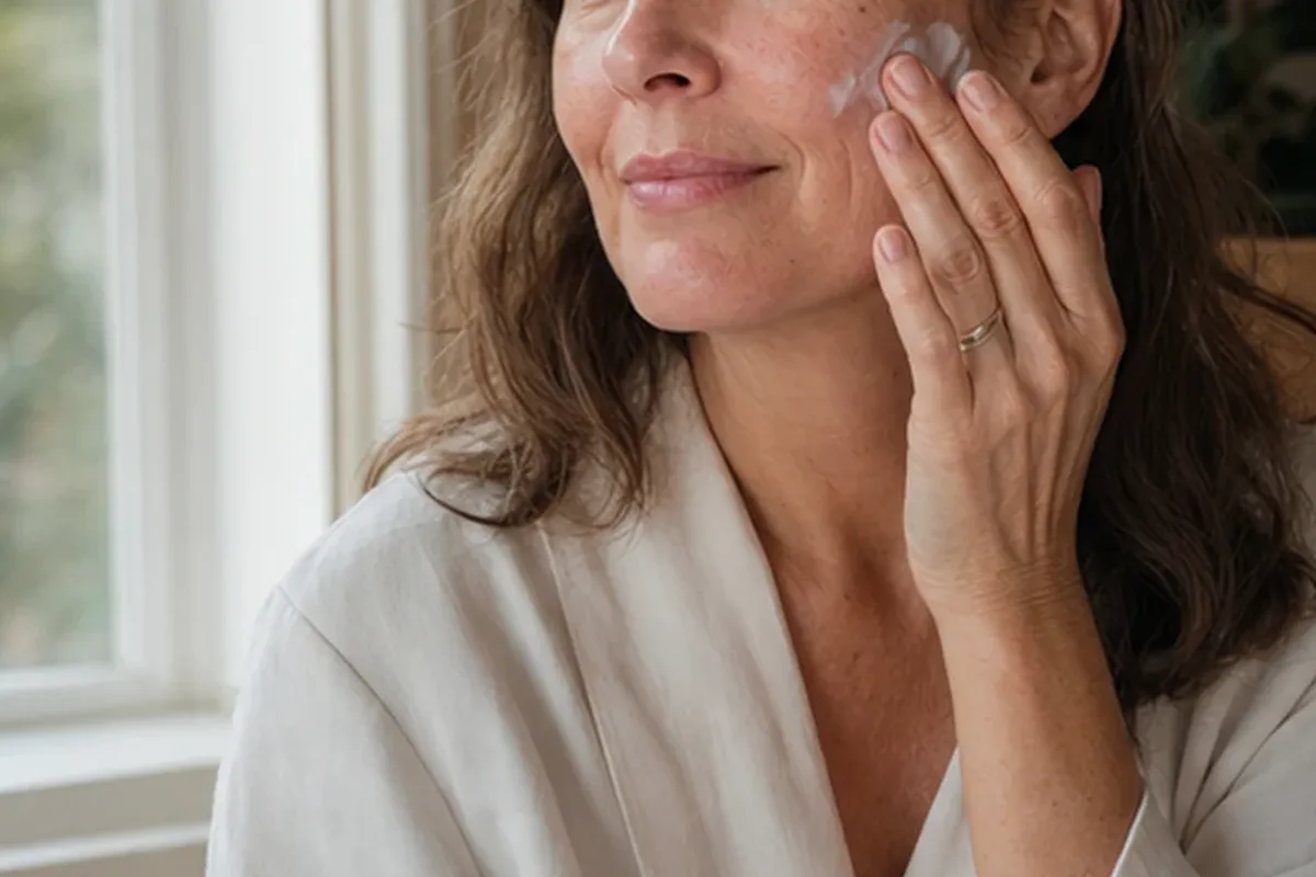 Hochwertige Beauty-Inszenierung zu Auswahlkriterien für Reinigungsöl bei ersten Fältchen