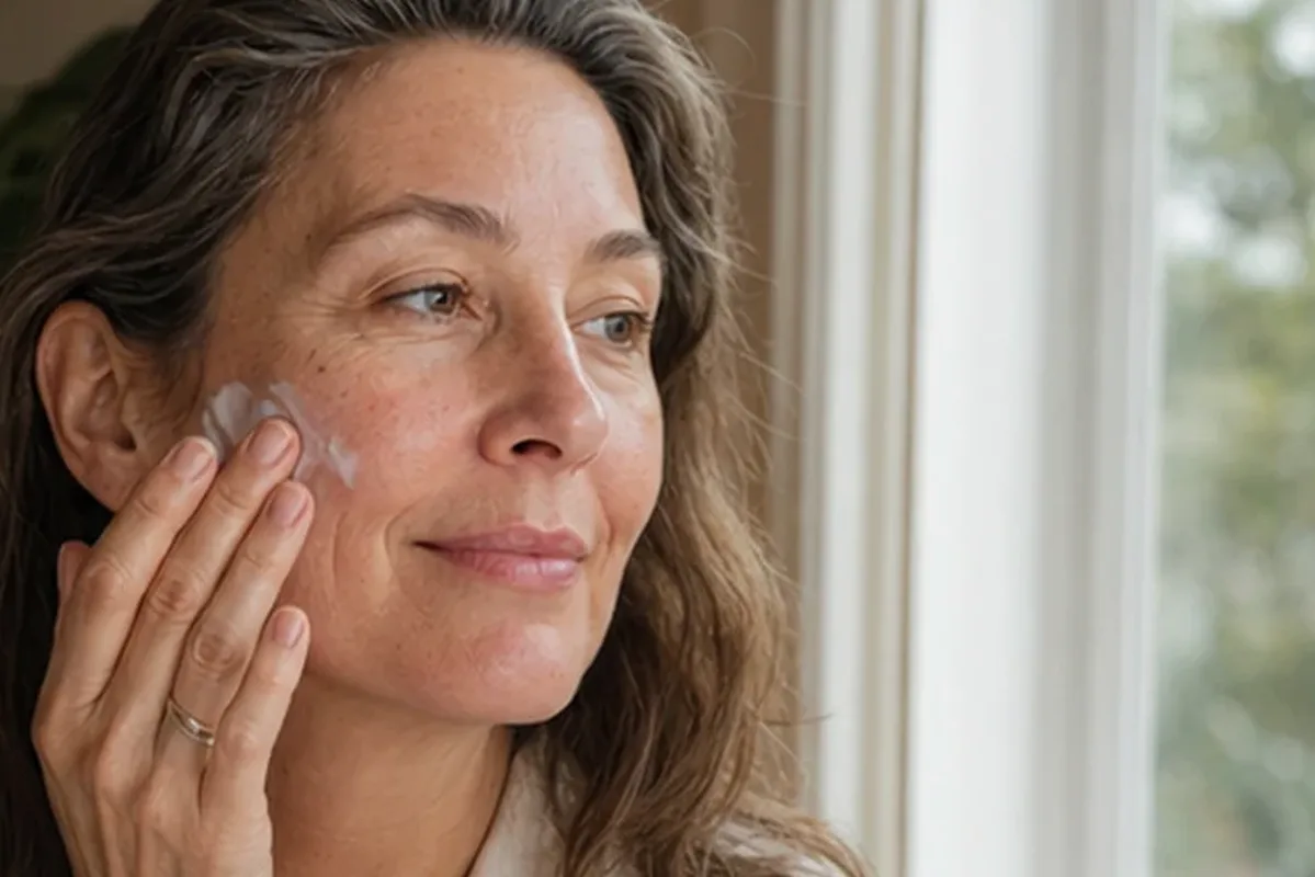 Redaktioneller Beauty-Moment zur Ausgangslage bei Hyaluron-Serum bei Pigmentflecken