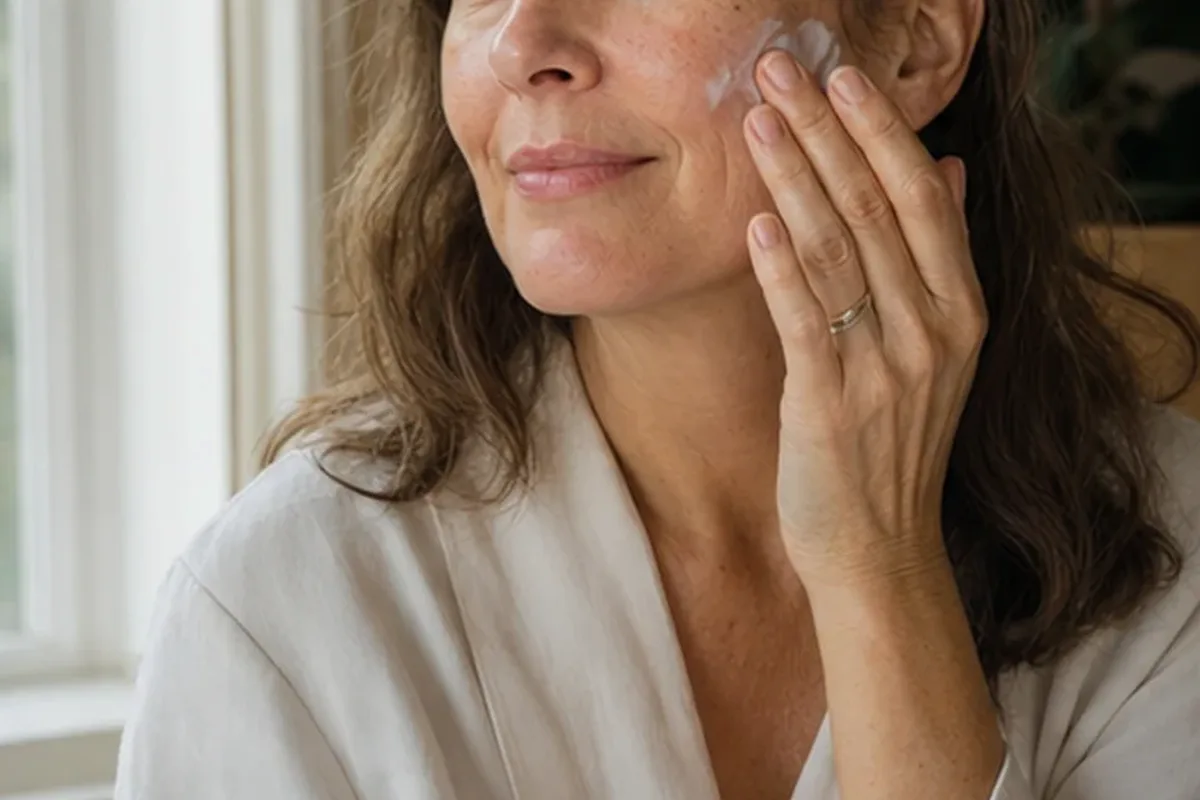 Authentische Beauty-Routine passend zum Thema Vitamin-C-Serum für Mischhaut