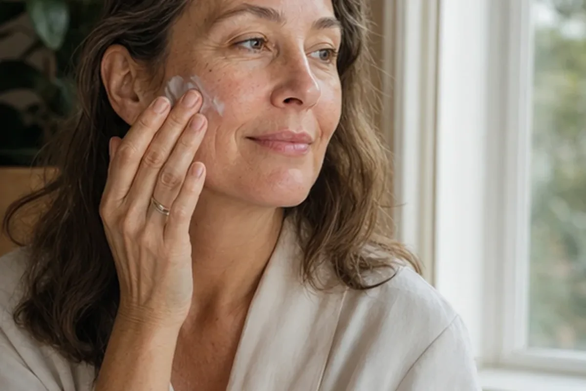 Redaktioneller Beauty-Moment zur Ausgangslage bei Anti-Aging-Routine für unreine Haut