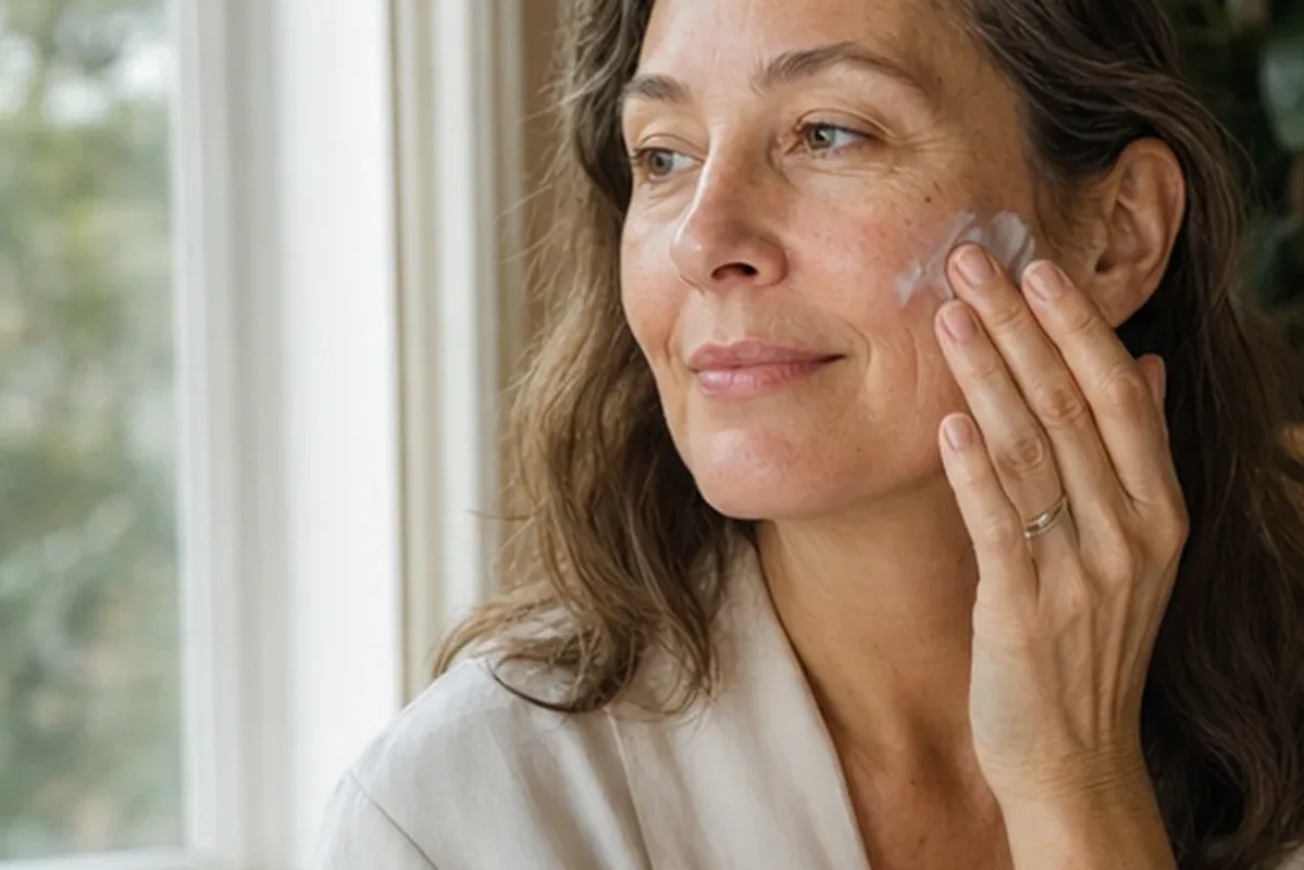 Authentische Beauty-Routine passend zum Thema Gesichtsreinigung bei ersten Fältchen