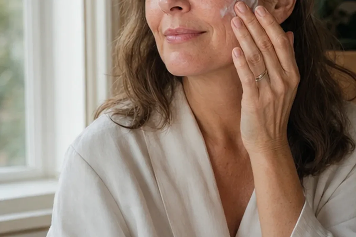 Authentische Beauty-Routine passend zum Thema Niacinamid-Serum bei Pigmentflecken