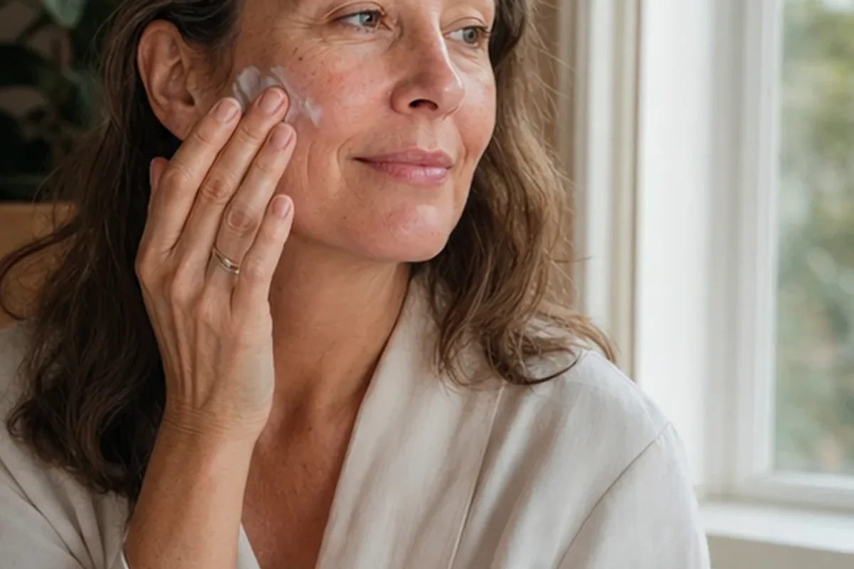 Hochwertige Beauty-Inszenierung zu Auswahlkriterien für Vitamin-C-Serum bei Rötungen