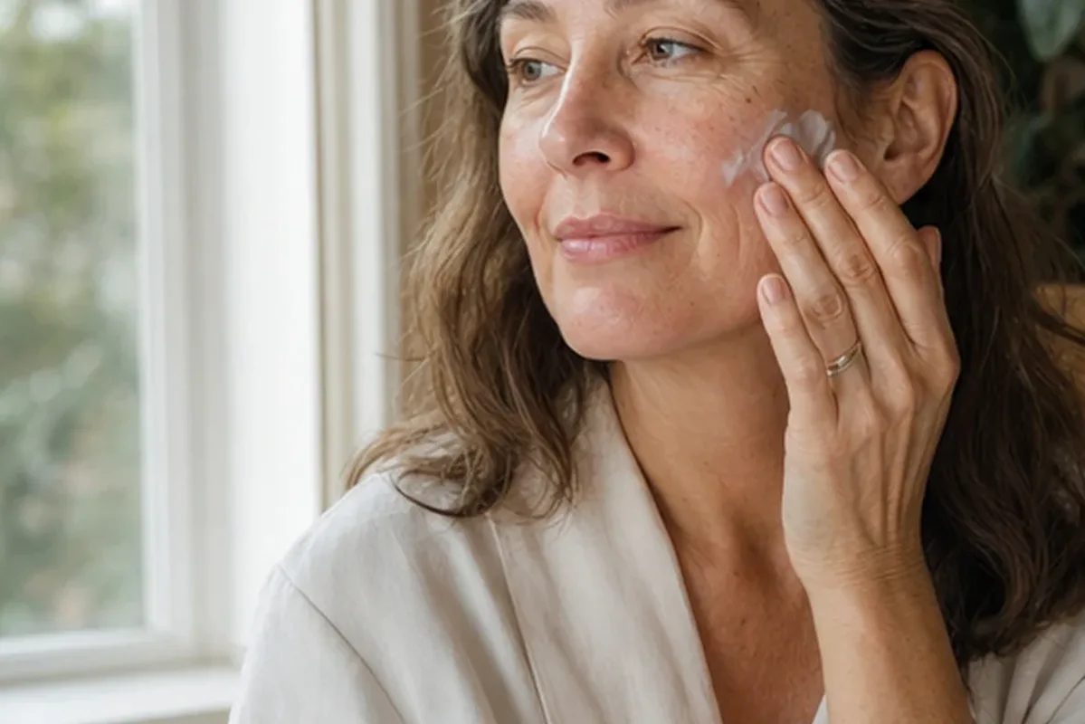 Redaktioneller Beauty-Moment zur Ausgangslage bei Hyaluron-Serum für Mischhaut