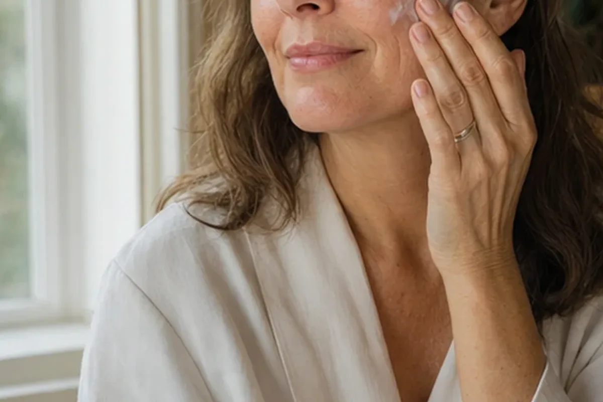 Authentische Beauty-Routine passend zum Thema Feuchtigkeitsserum bei ersten Fältchen