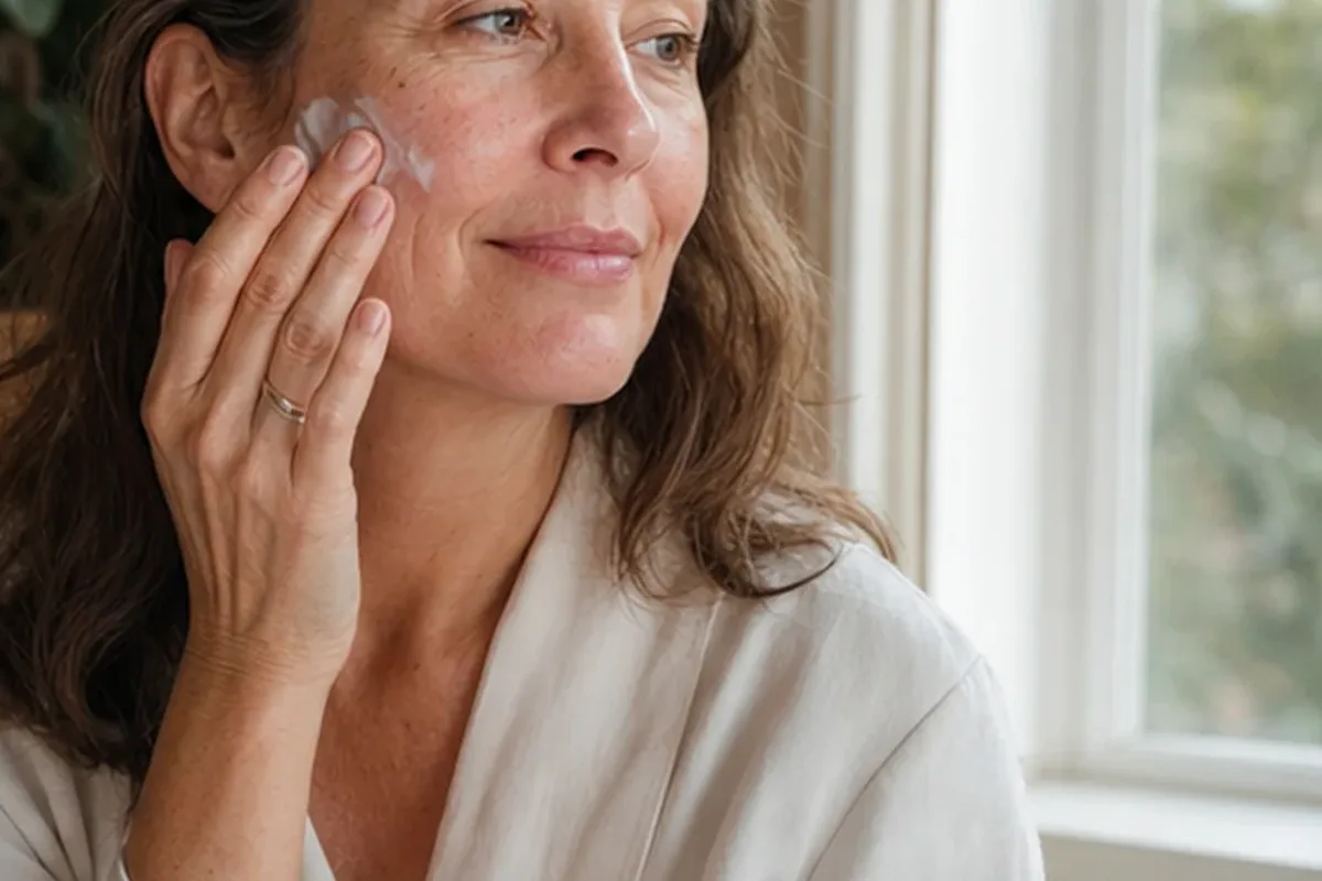 Authentische Beauty-Routine passend zum Thema Niacinamid-Serum für Mischhaut