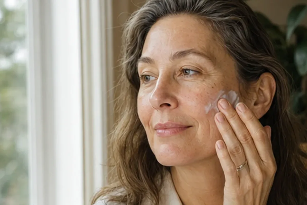 Authentische Beauty-Routine passend zum Thema Feuchtigkeitsserum bei ersten Fältchen