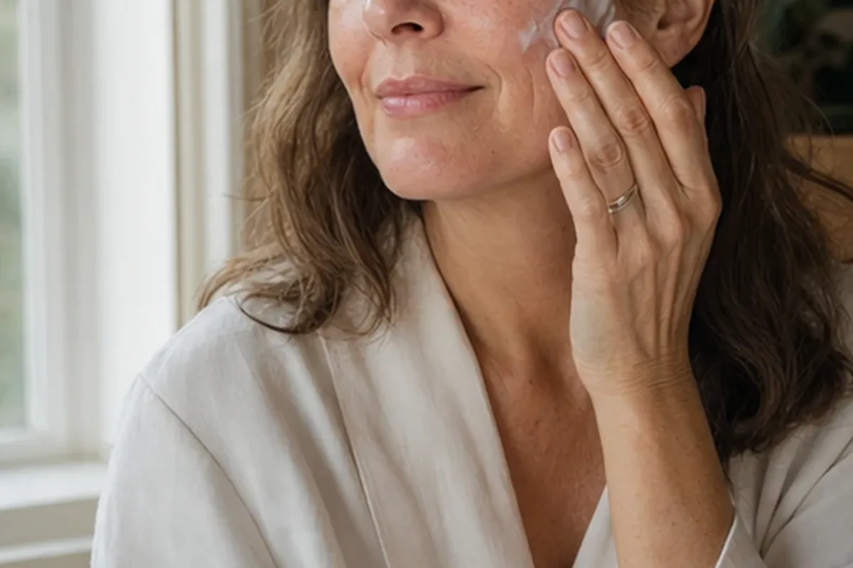 Hochwertige Beauty-Inszenierung zu Auswahlkriterien für Gesichtsreinigung bei Pigmentflecken