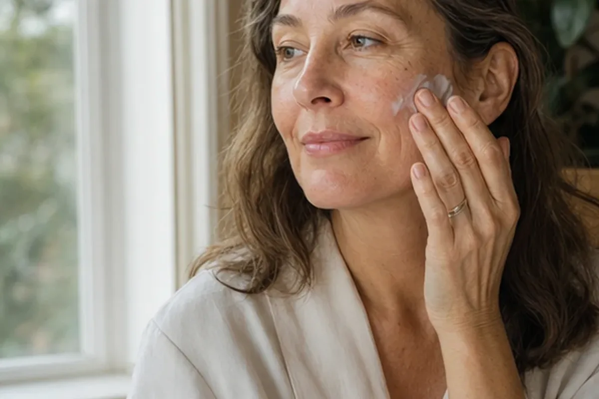 Authentische Beauty-Routine passend zum Thema Gesichtscreme für trockene Haut