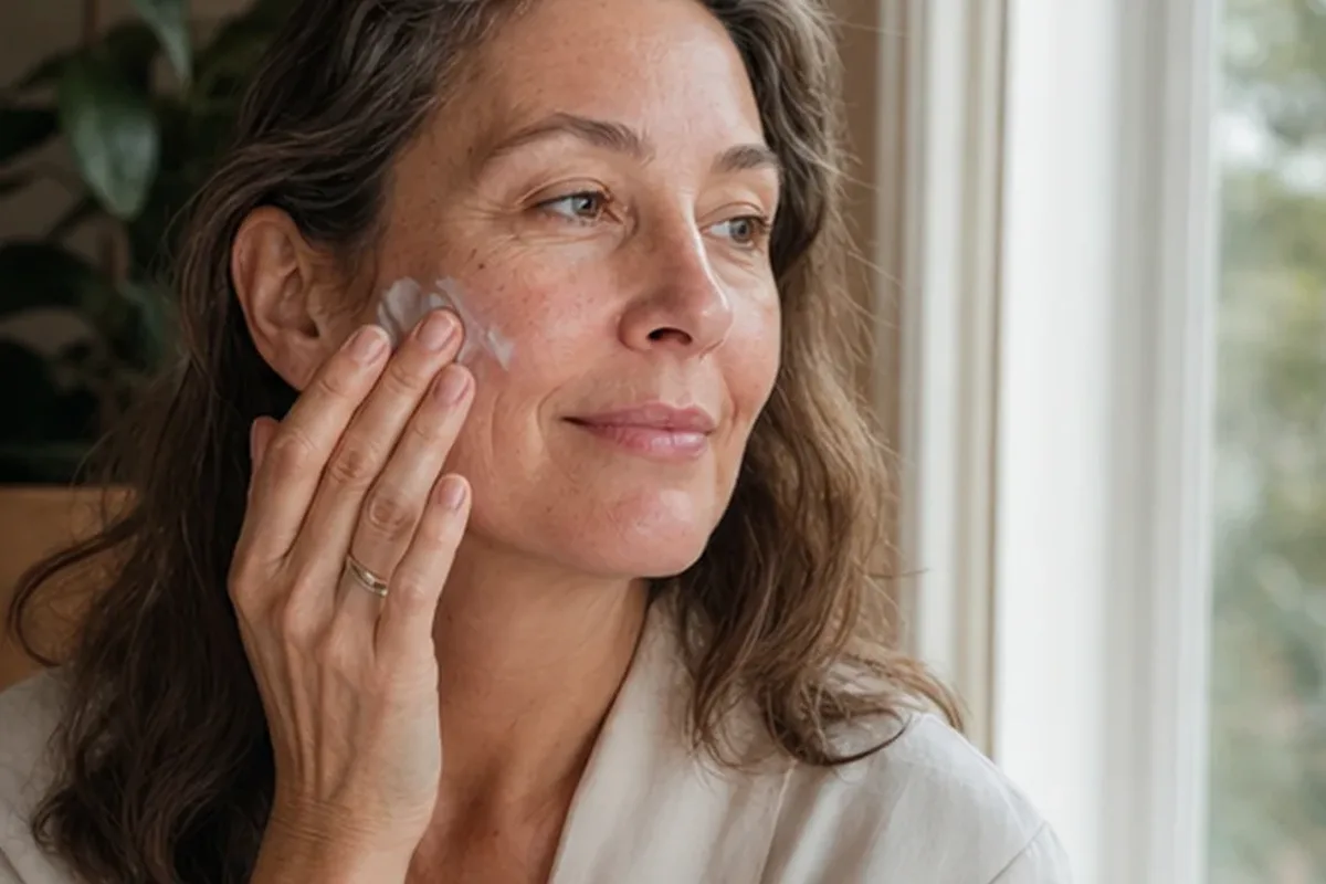 Authentische Beauty-Routine passend zum Thema Vitamin-C-Serum für trockene Haut