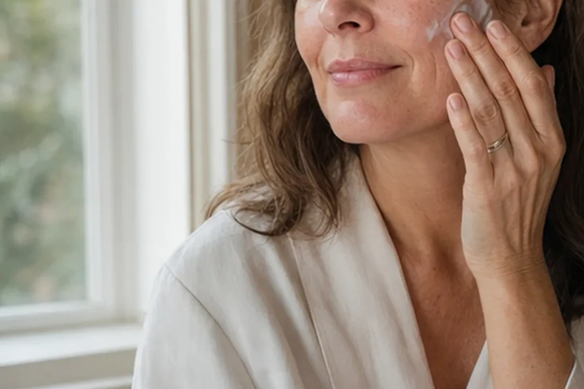 Authentische Beauty-Routine passend zum Thema Augenpflege bei Pigmentflecken