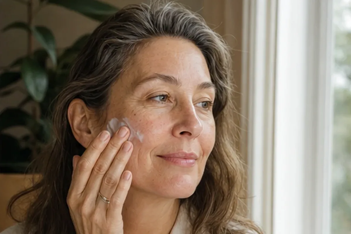Emotionaler und authentischer Anwendungsmoment rund um Retinol-Serum für unreine Haut