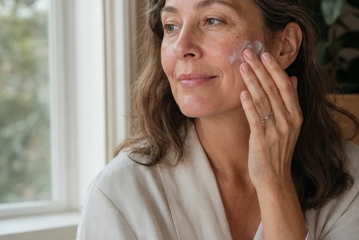 Emotionaler und authentischer Anwendungsmoment rund um Vitamin-C-Serum bei Pigmentflecken