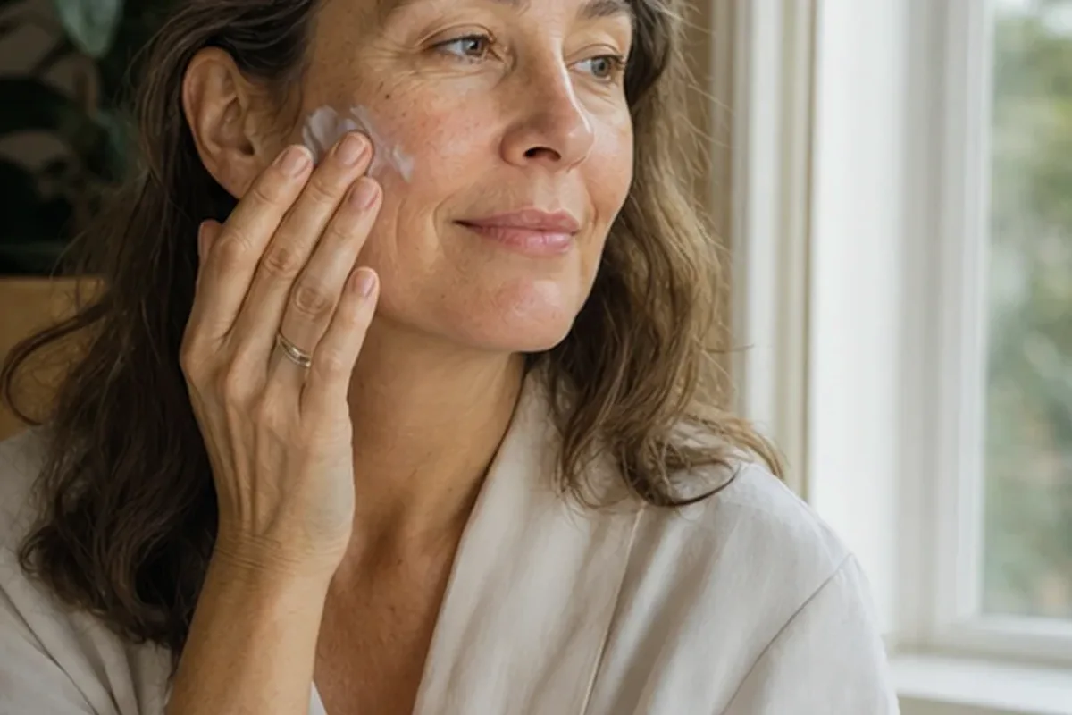 Authentischer Wohlfühlmoment passend zum Beauty-Thema Gesichtsreinigung für Mischhaut