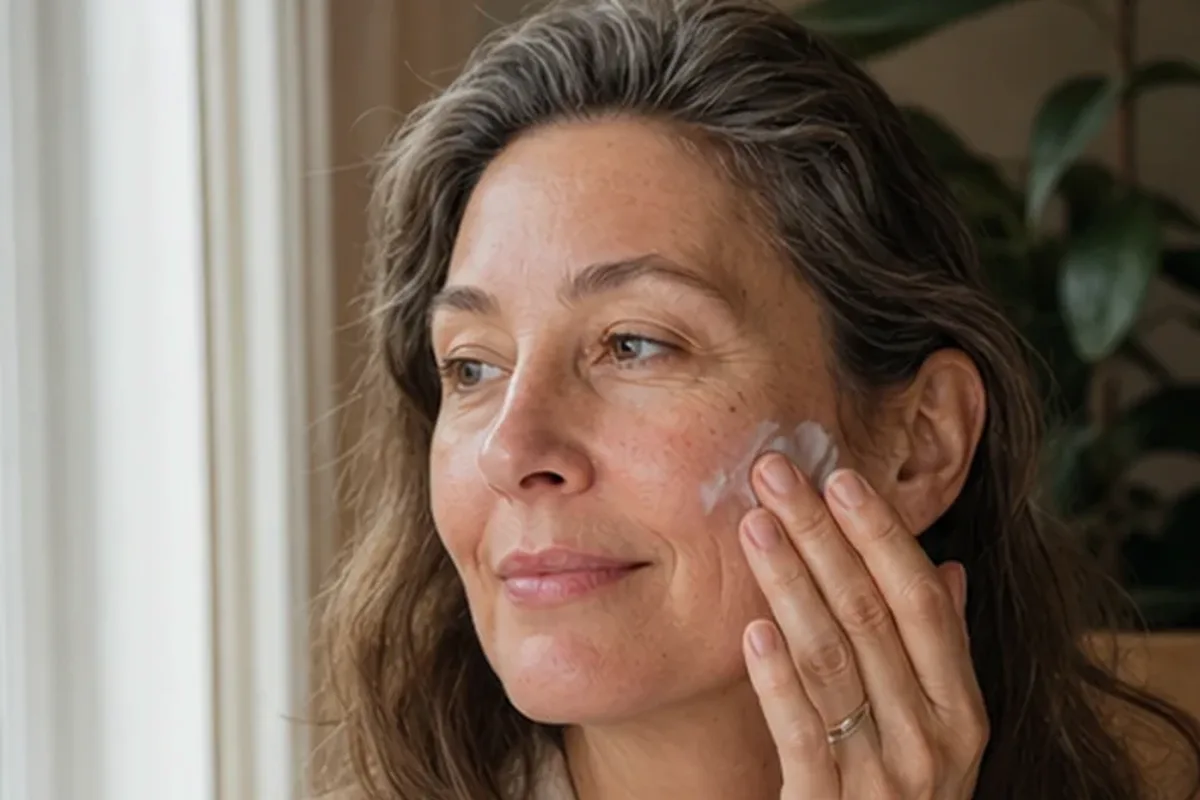 Hochwertige Beauty-Inszenierung zu Auswahlkriterien für Hyaluron-Serum für trockene Haut