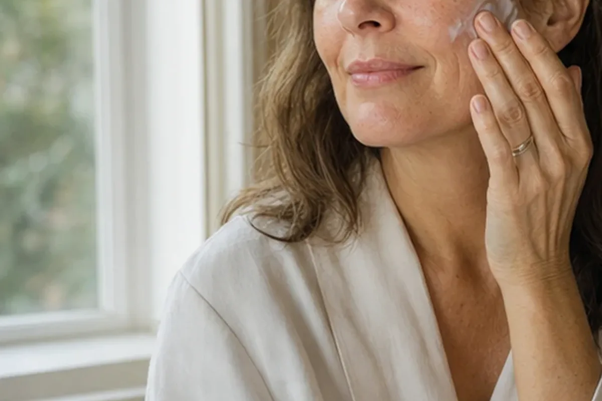 Emotionaler und authentischer Anwendungsmoment rund um Vitamin-C-Serum bei Pigmentflecken