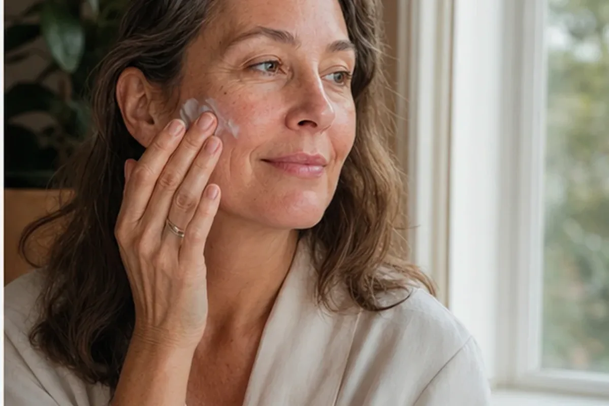 Authentischer Wohlfühlmoment passend zum Beauty-Thema Gesichtswasser bei Rötungen