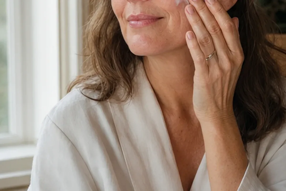 Authentischer Wohlfühlmoment passend zum Beauty-Thema Sonnenschutz für empfindliche Haut