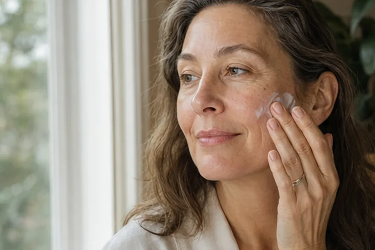 Authentischer Wohlfühlmoment passend zum Beauty-Thema Gesichtsreinigung bei Rötungen
