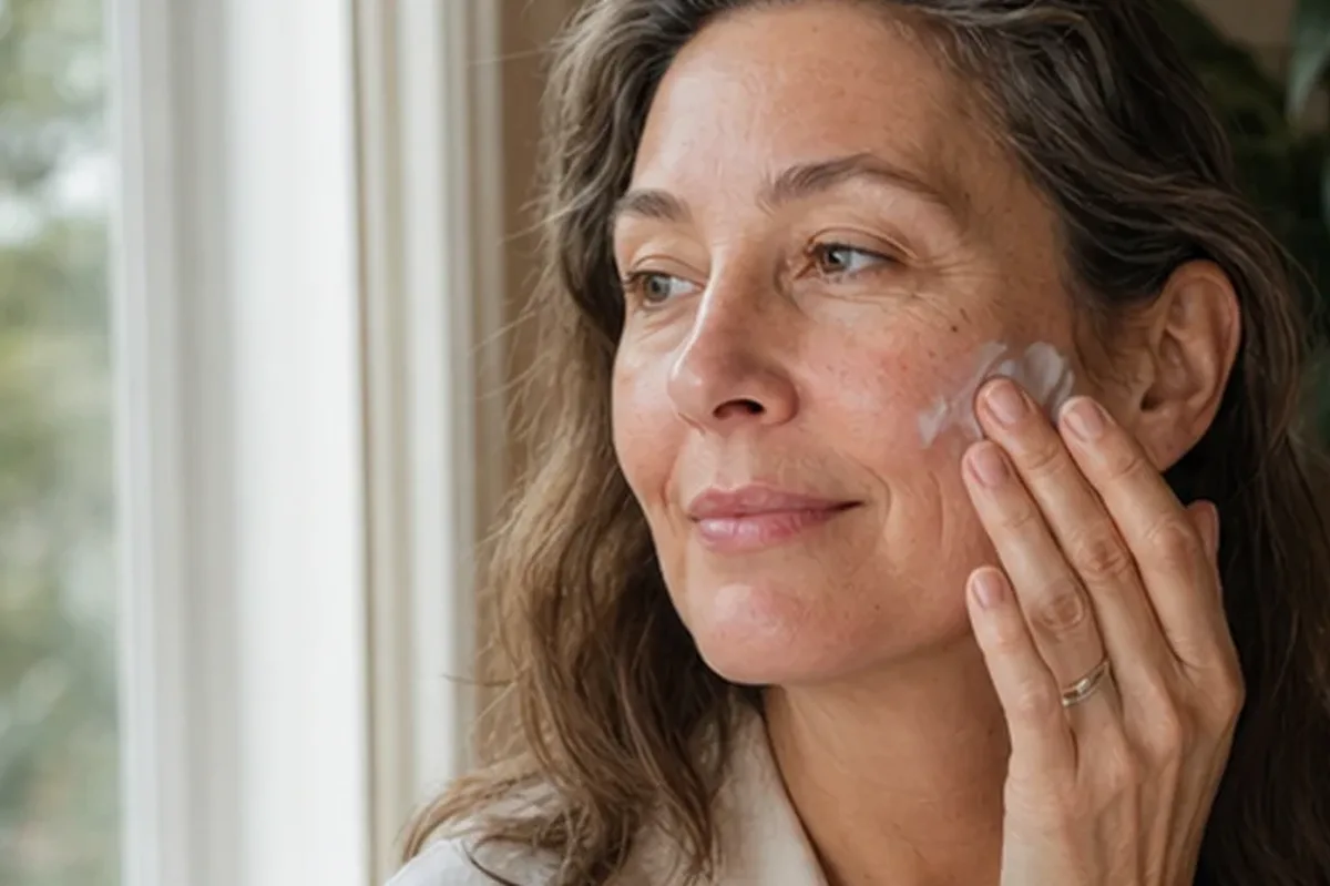 Authentischer Wohlfühlmoment passend zum Beauty-Thema Vitamin-C-Serum bei Rötungen