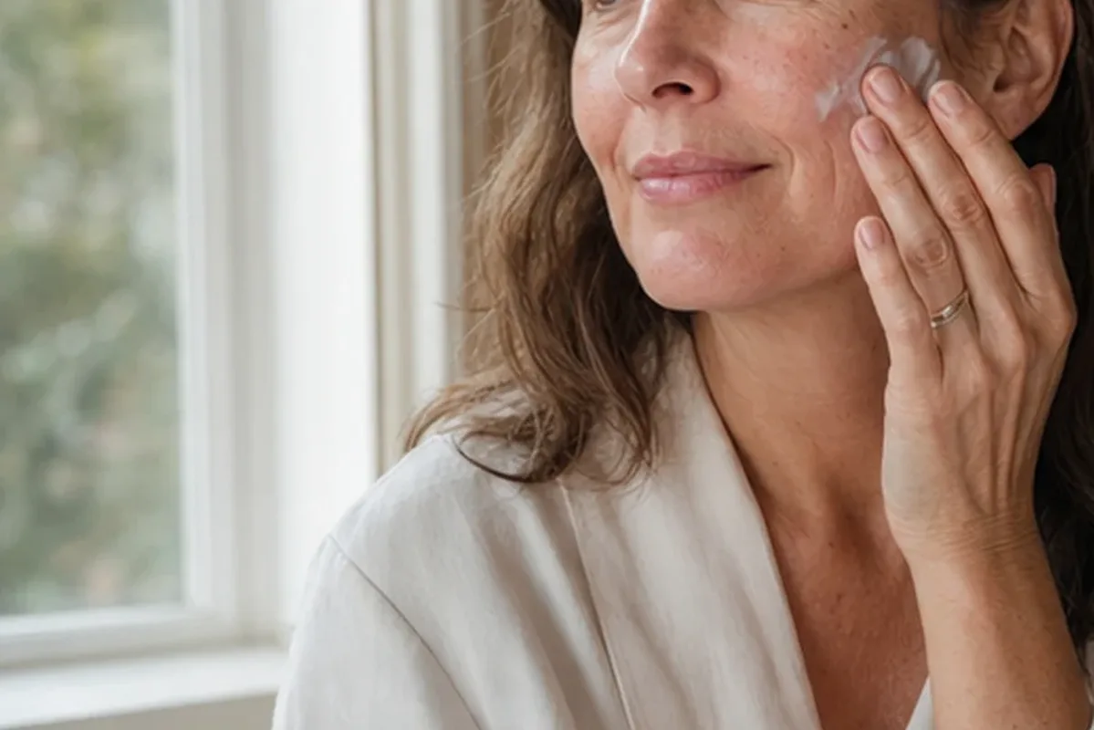 Hochwertige Beauty-Inszenierung zu Auswahlkriterien für Retinol-Serum für trockene Haut