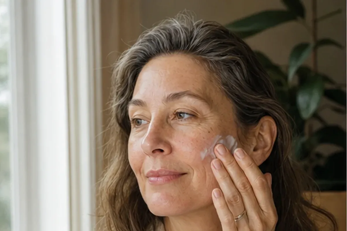 Redaktioneller Beauty-Moment zur Ausgangslage bei Anti-Aging-Routine bei Rötungen