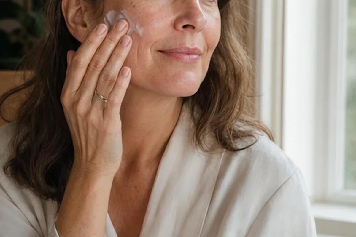 Redaktioneller Beauty-Moment zur Ausgangslage bei Hyaluron-Serum bei Pigmentflecken