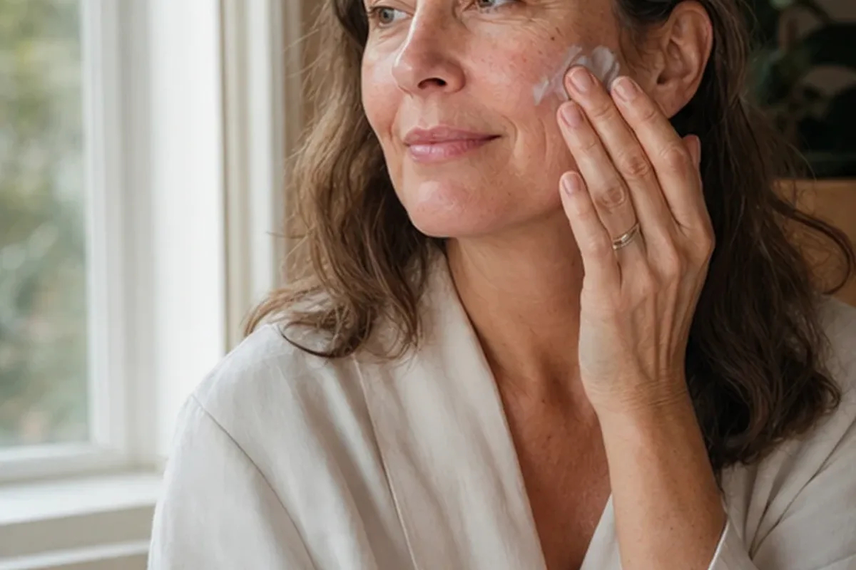 Authentischer Wohlfühlmoment passend zum Beauty-Thema Sonnenschutz für Mischhaut
