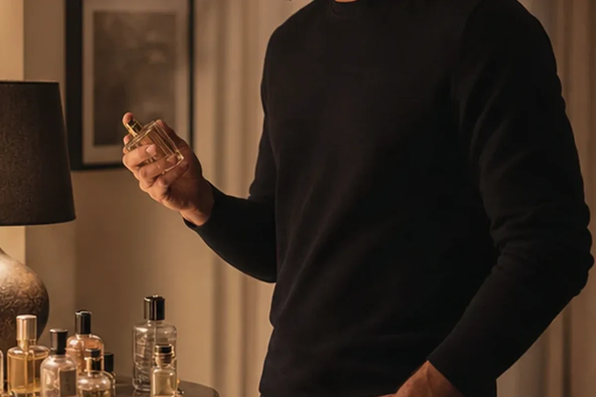 Hochwertige Beauty-Inszenierung zu Auswahlkriterien für Unisex-Parfum mit langer Haltbarkeit