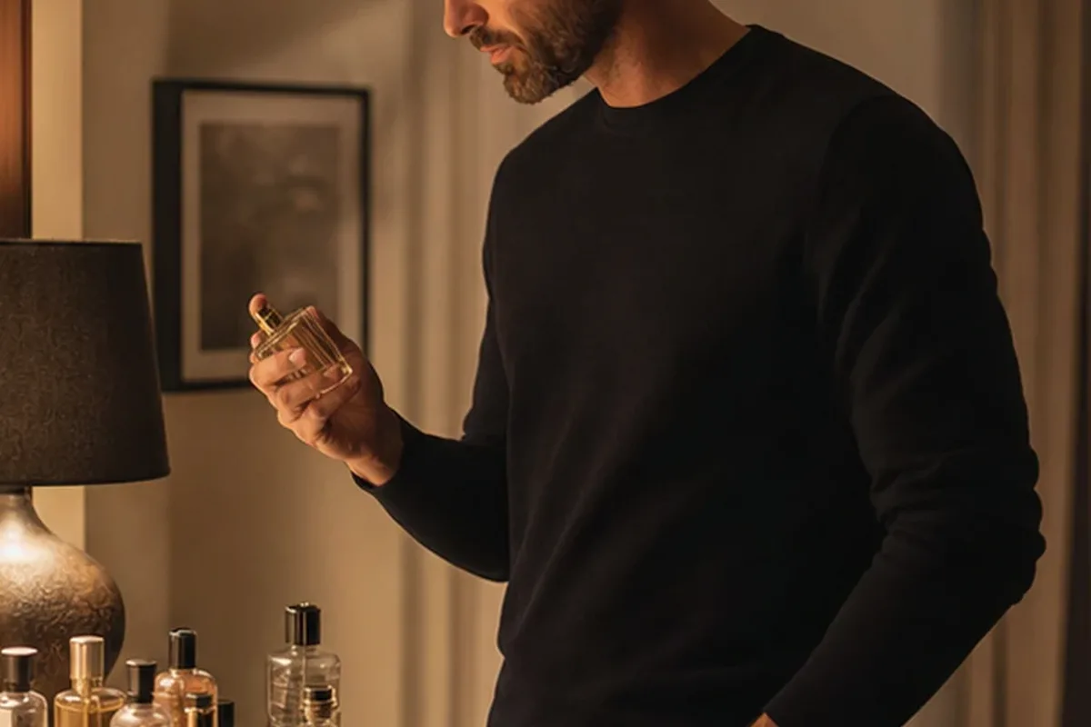 Redaktionelle Detailaufnahme zur Orientierung bei Winterparfum für einen minimalistischen Stil