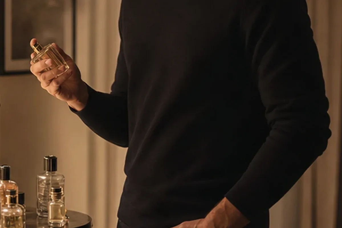 Emotionaler und authentischer Anwendungsmoment rund um Winterparfum für sensible Nasen