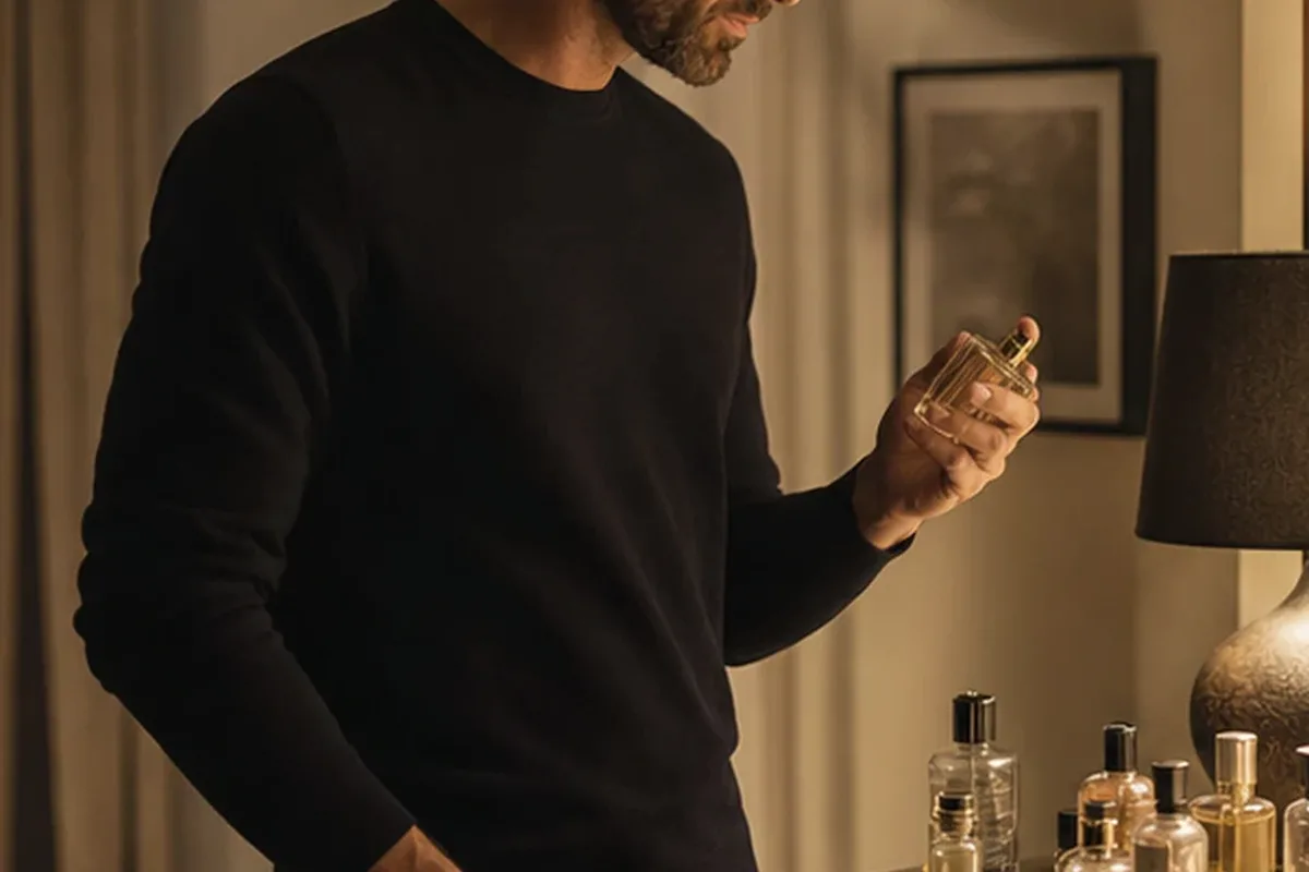 Emotionaler und authentischer Anwendungsmoment rund um Frischer Duft für einen eleganten Stil