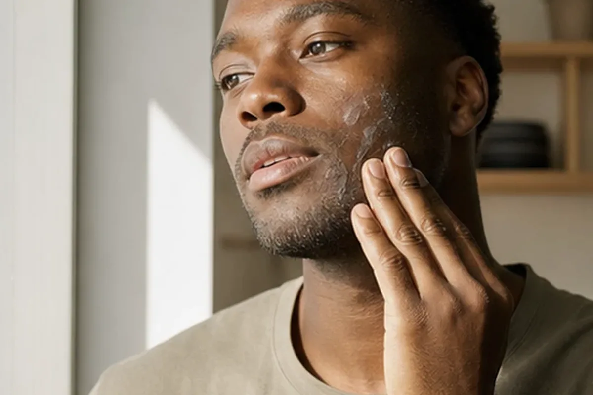 Authentische Beauty-Routine passend zum Thema Bartöl für fettige Haut