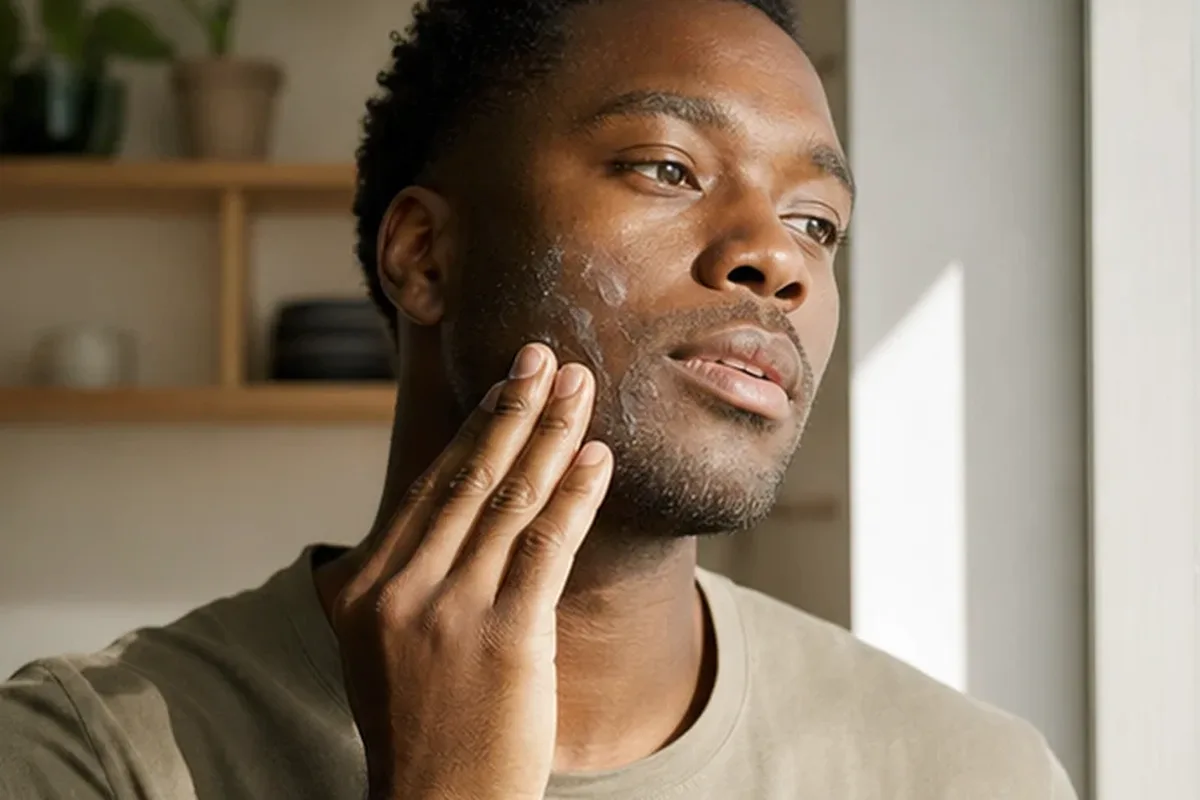 Authentische Beauty-Routine passend zum Thema Barttrimmer für fettige Haut