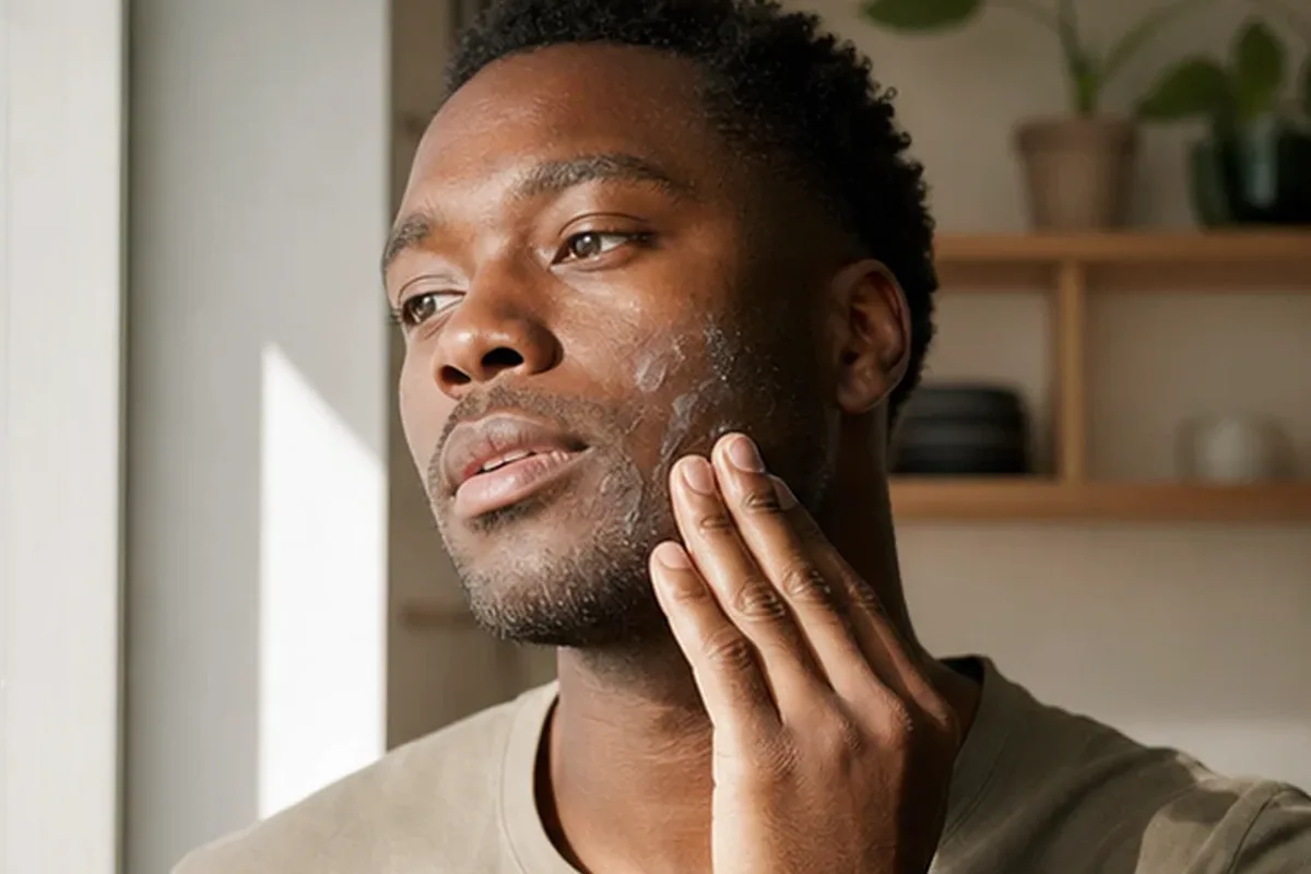 Authentische Beauty-Routine passend zum Thema Bartbalsam für einen lückenhaften Bart