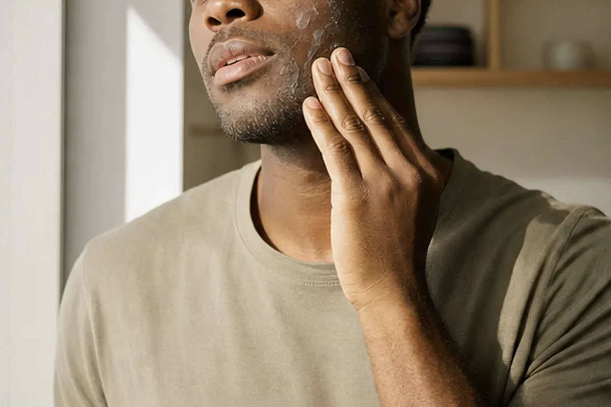 Authentischer Wohlfühlmoment passend zum Beauty-Thema Kopfhautpflege für fettige Haut