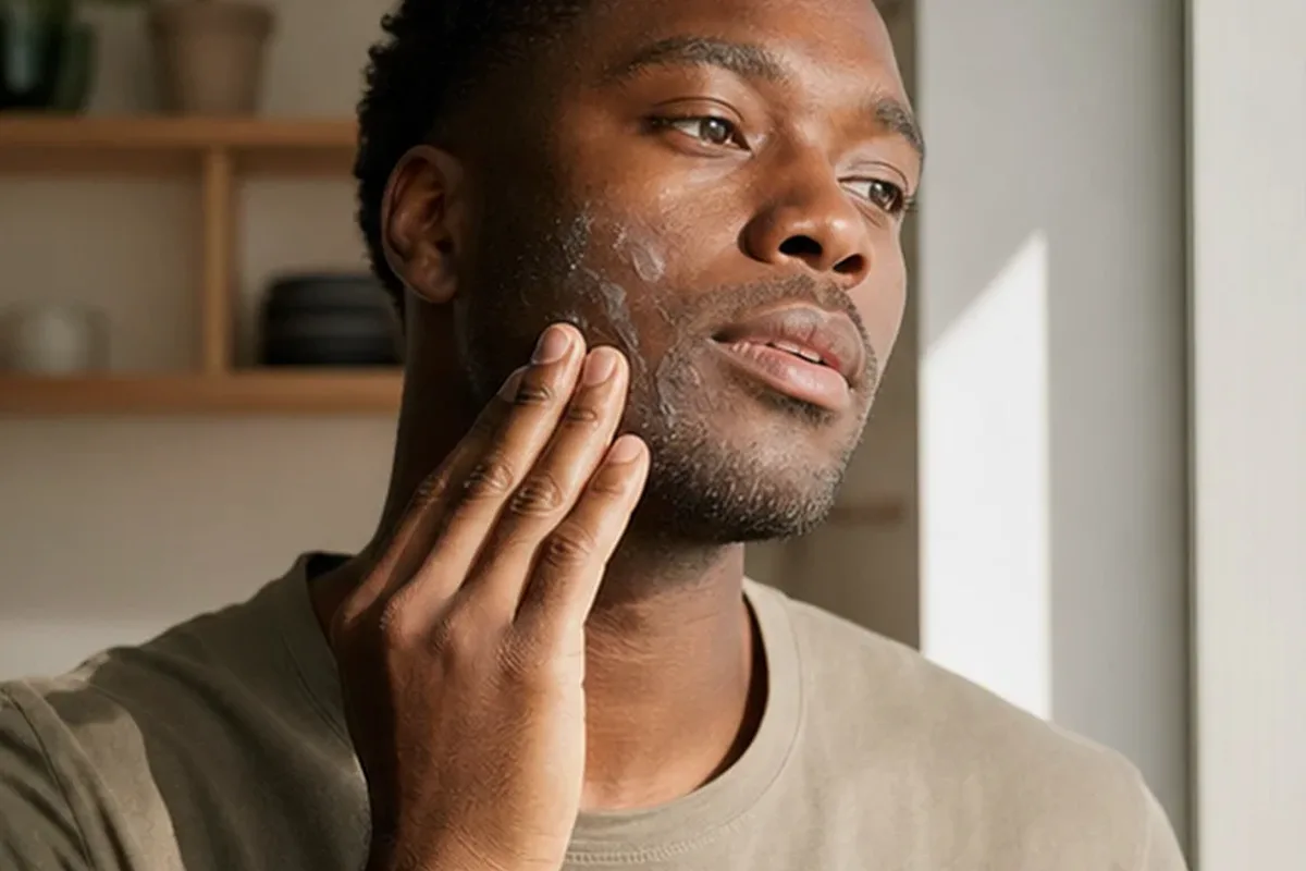 Redaktioneller Beauty-Moment zur Ausgangslage bei Rasierschaum für einen dichten Bart