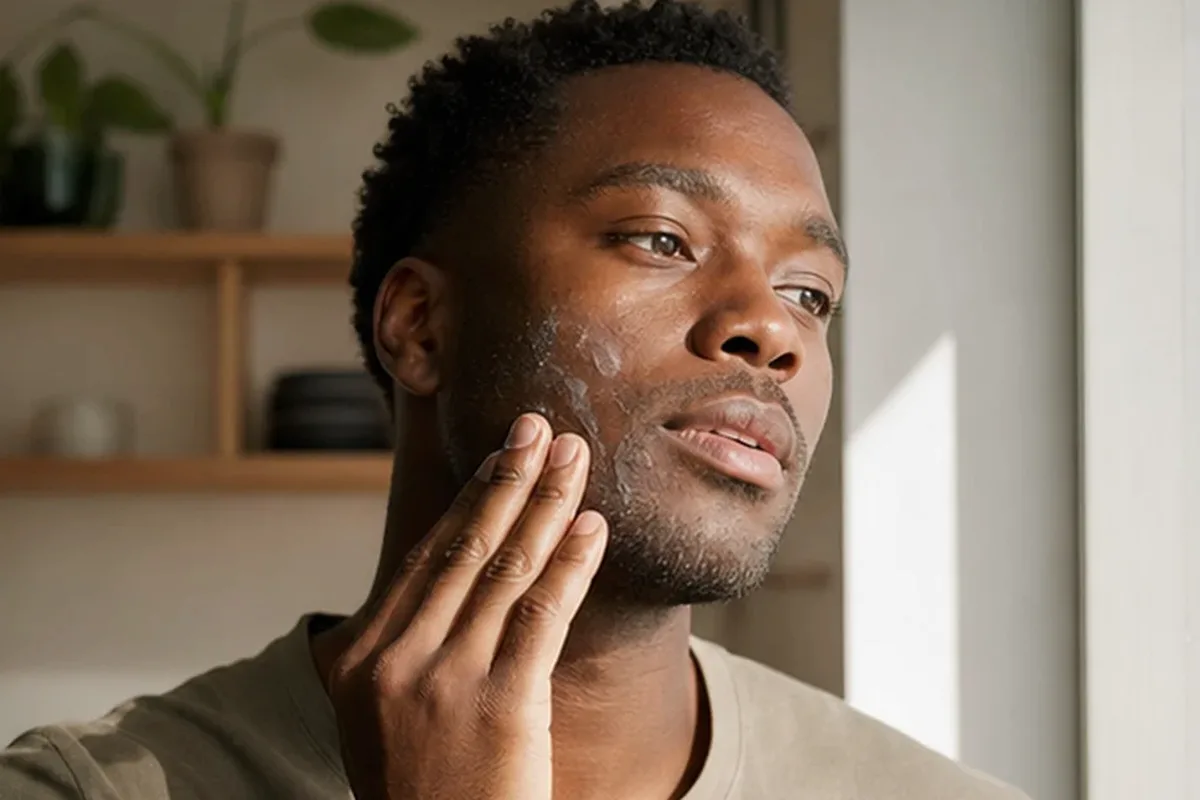 Authentische Beauty-Routine passend zum Thema Männer-Sonnenschutz für empfindliche Haut
