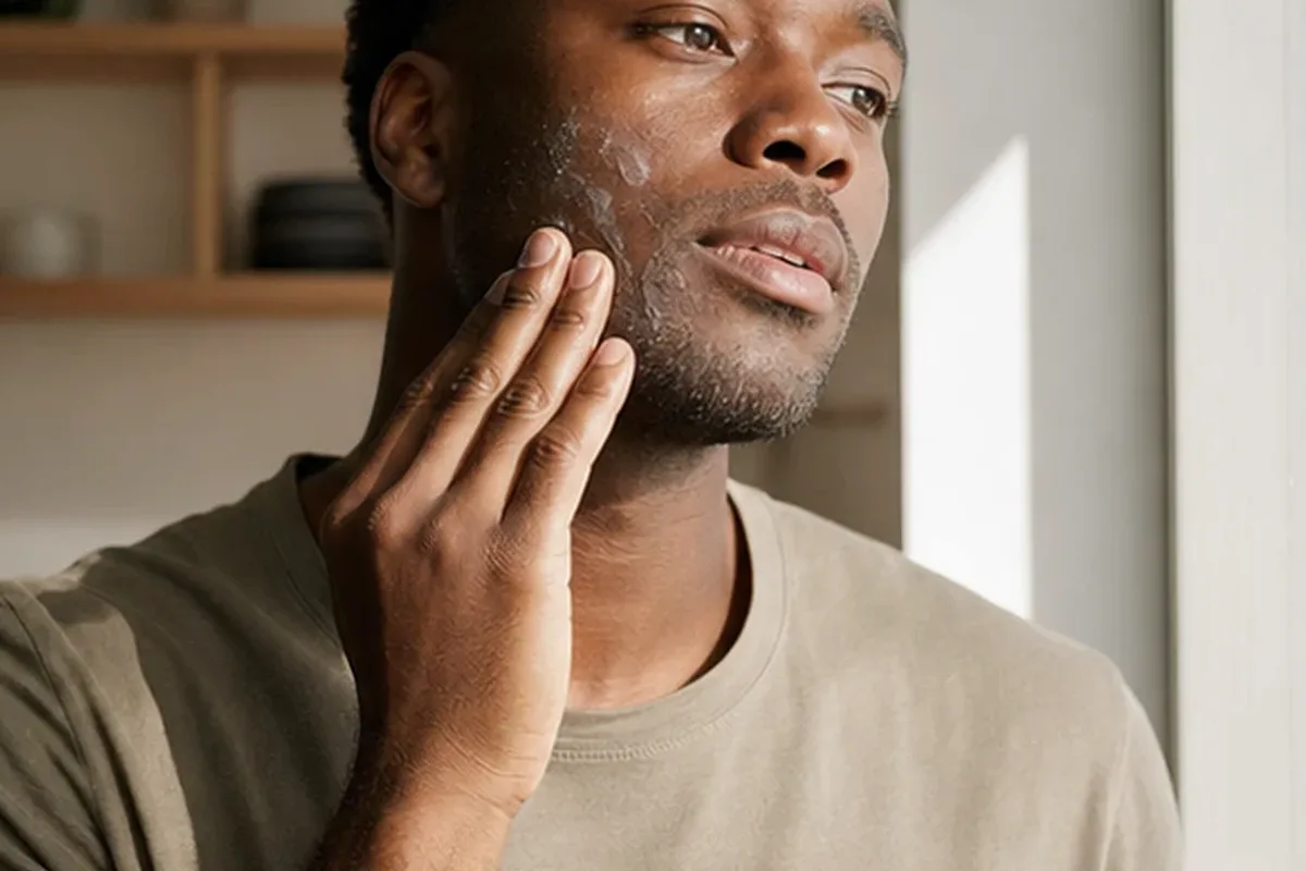 Redaktioneller Beauty-Moment zur Ausgangslage bei Männer-Shampoo für fettige Haut