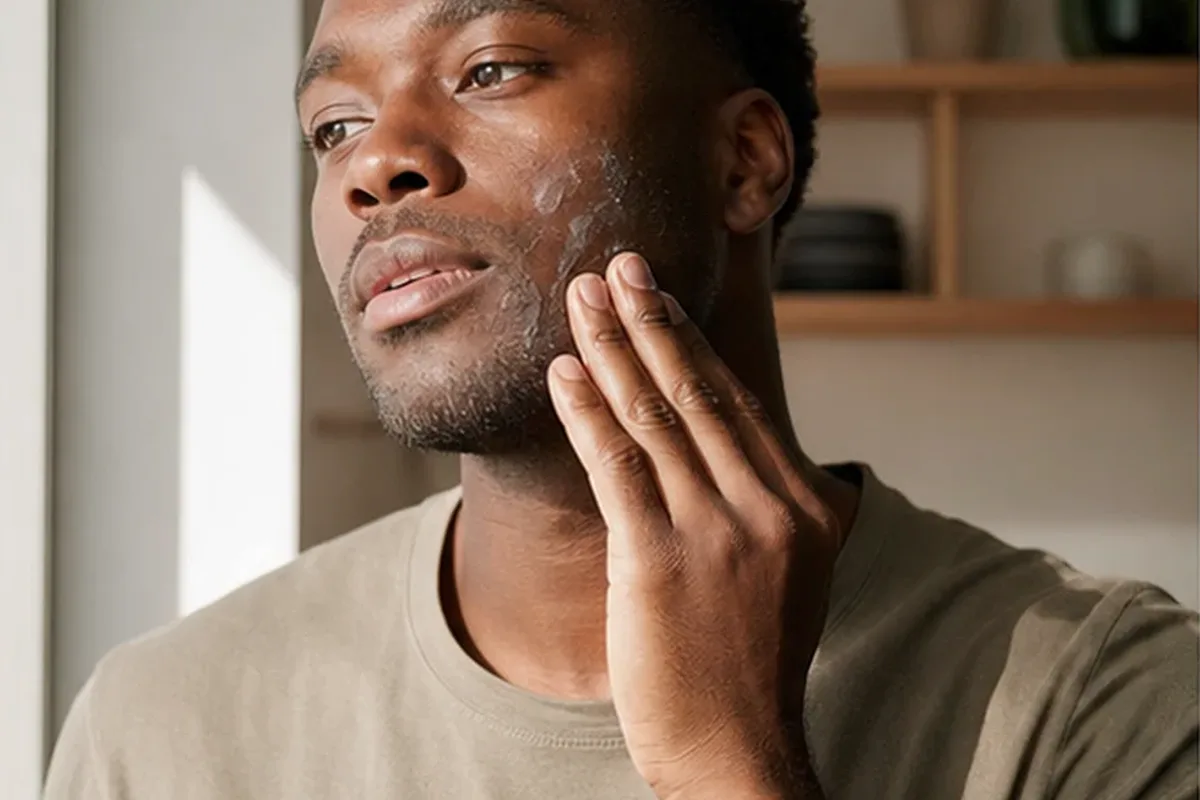 Hochwertige Beauty-Inszenierung zu Auswahlkriterien für After Shave für trockene Haut