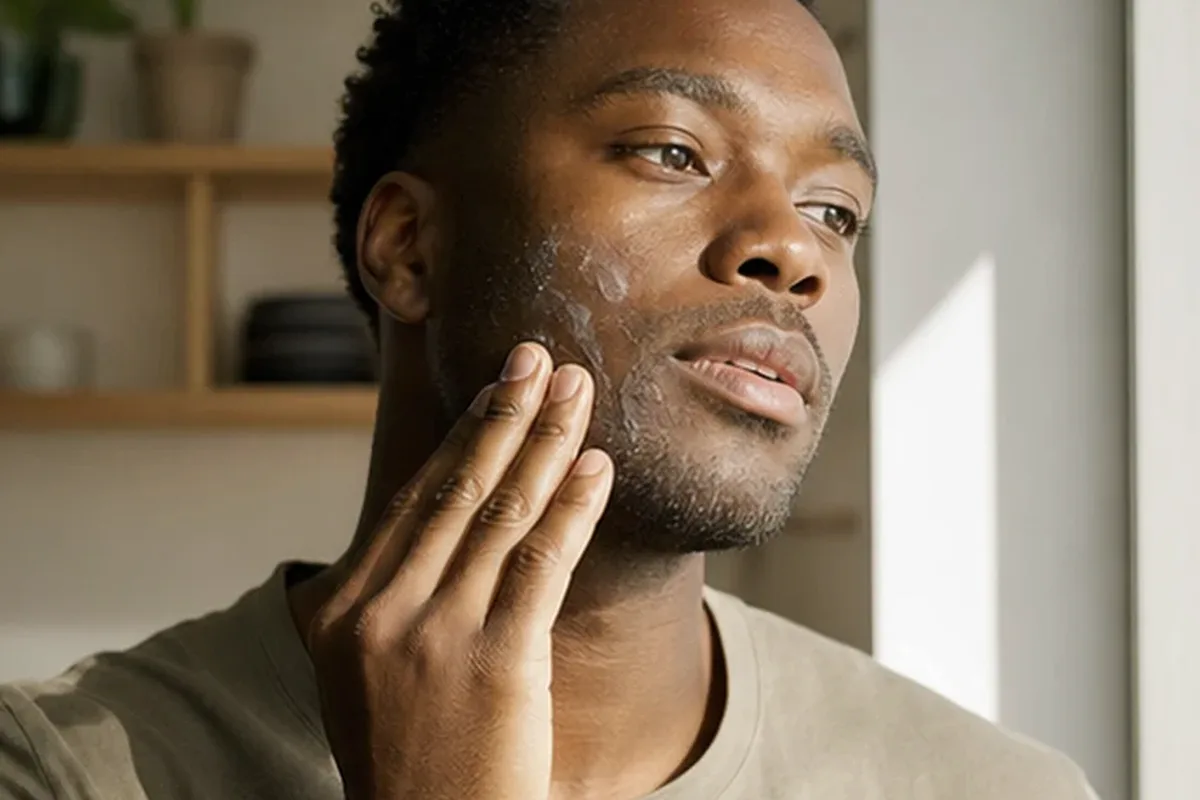 Authentische Beauty-Routine passend zum Thema Bartöl bei Rasurbrand