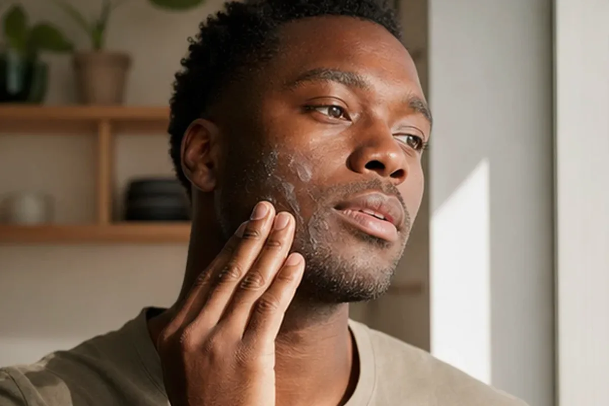Hochwertige Beauty-Inszenierung zu Auswahlkriterien für After Shave für trockene Haut