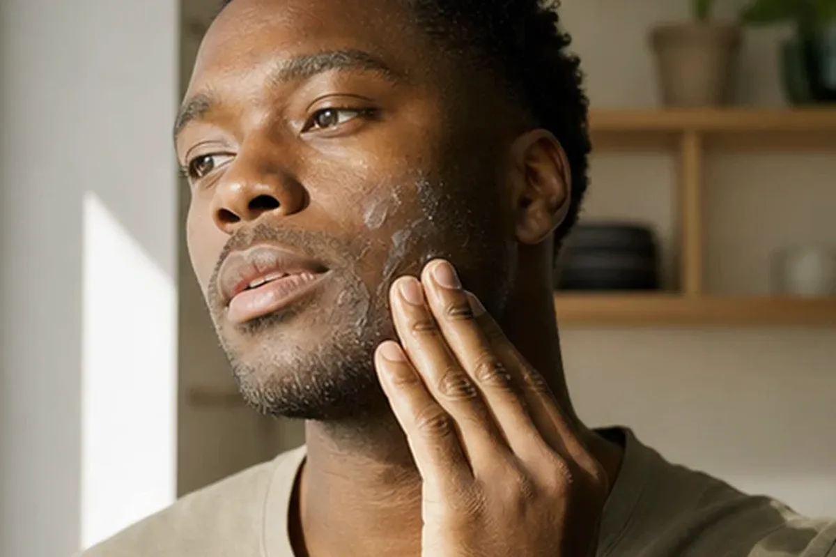 Authentische Beauty-Routine passend zum Thema Männer-Shampoo für empfindliche Haut
