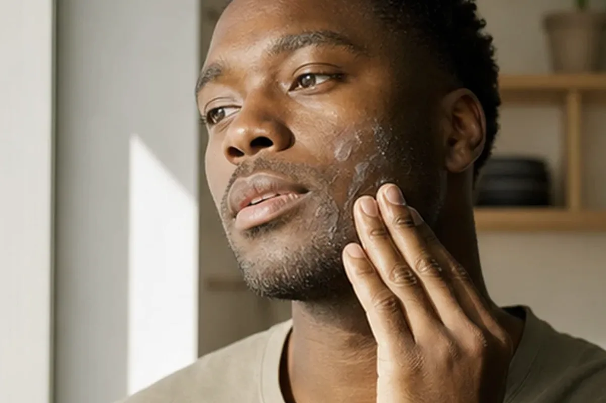 Redaktioneller Beauty-Moment zur Ausgangslage bei Männer-Sonnenschutz bei wenig Zeit