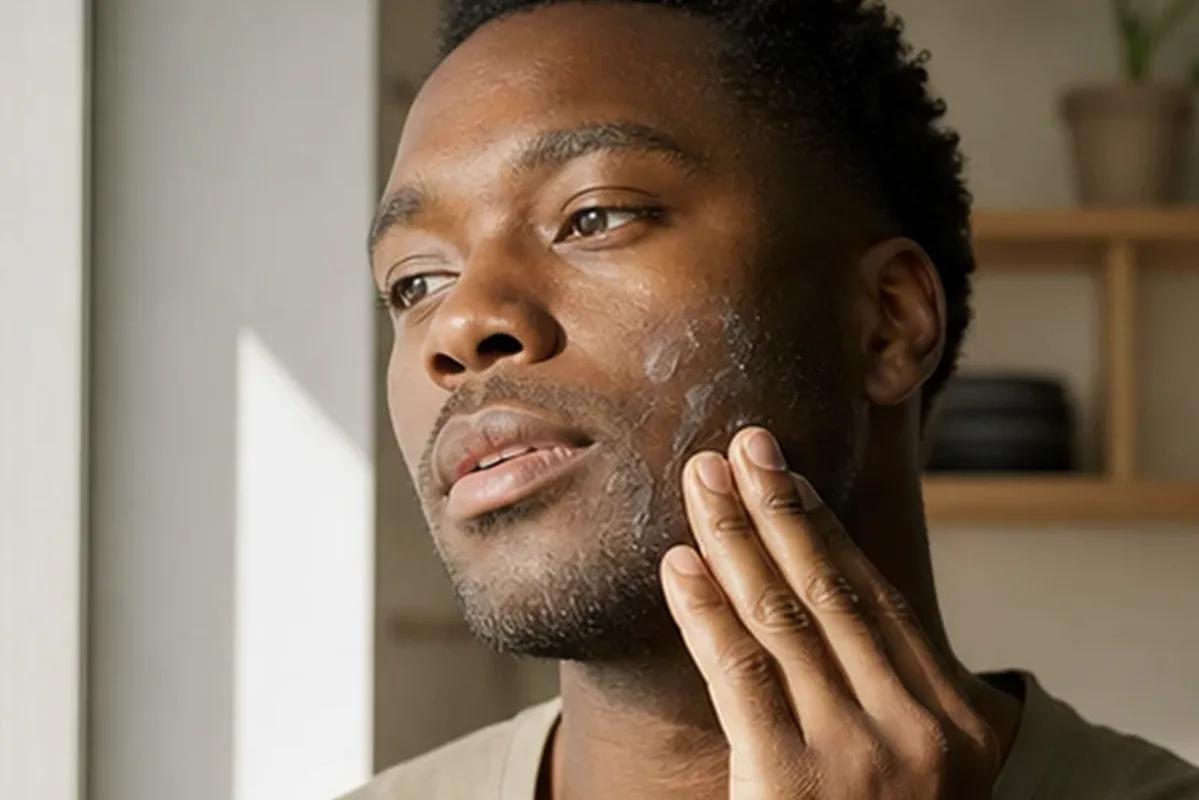 Authentische Beauty-Routine passend zum Thema Männer-Sonnenschutz für Pflege-Einsteiger