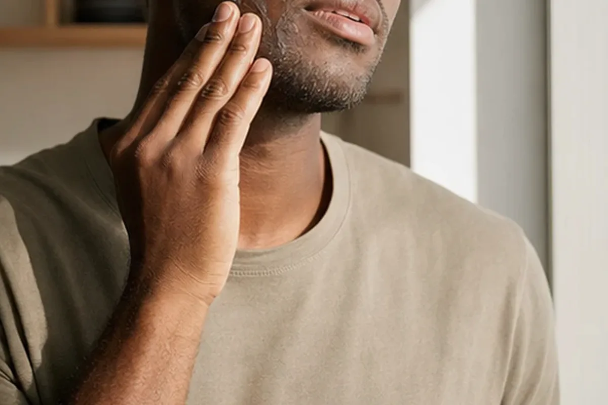 Authentische Beauty-Routine passend zum Thema Männer-Körperpflege bei wenig Zeit