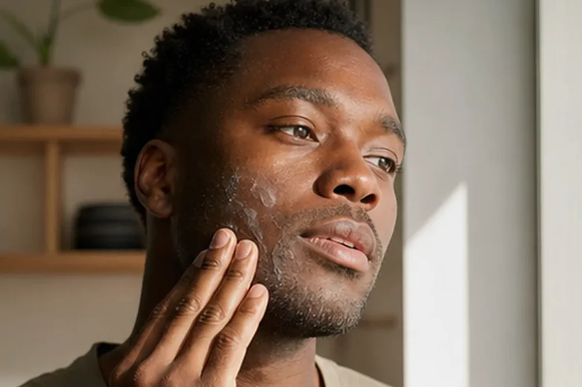 Hochwertige Beauty-Inszenierung zu Auswahlkriterien für Bartöl für trockene Haut