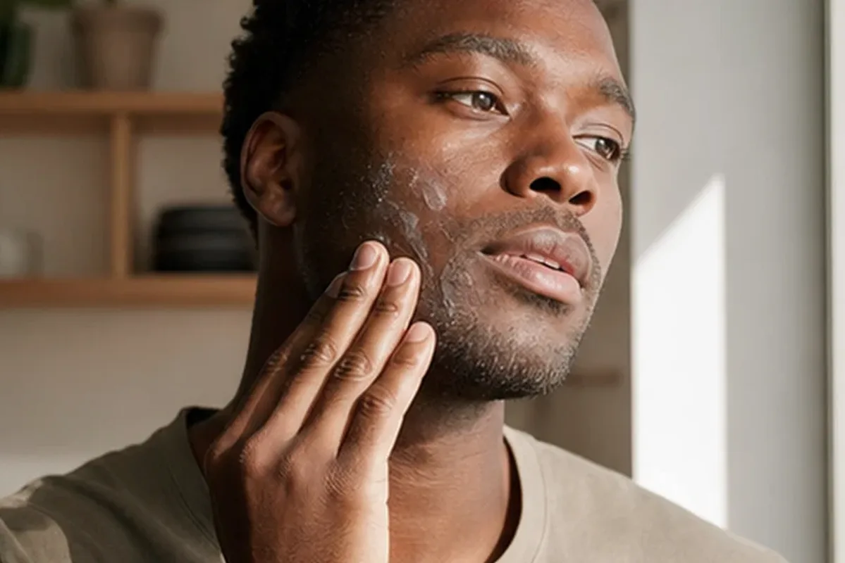 Authentische Beauty-Routine passend zum Thema Rasierschaum für fettige Haut